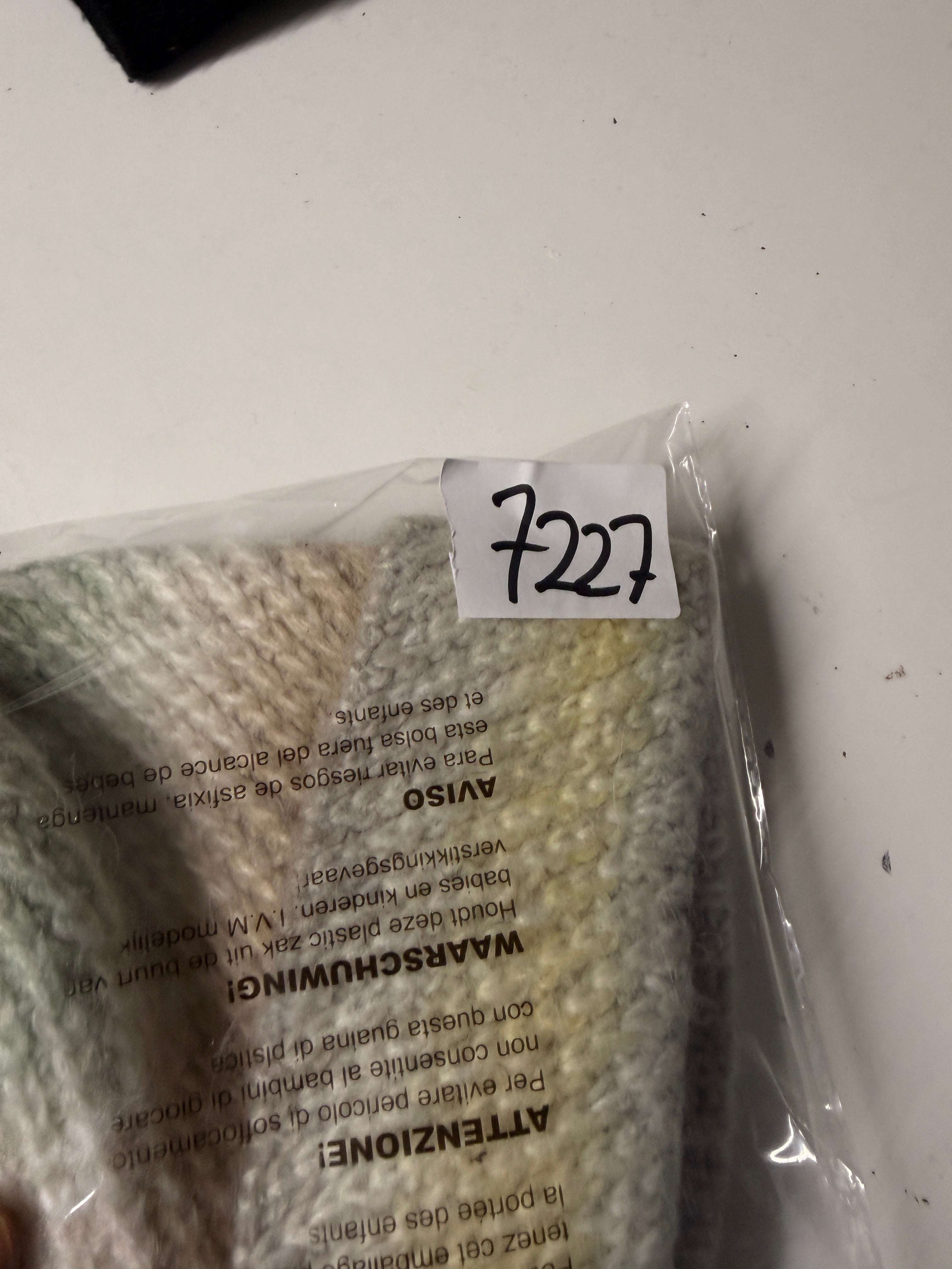 Vintage unisex Barts Amsterdam Multi-color stripe knit beanie SKU 7227