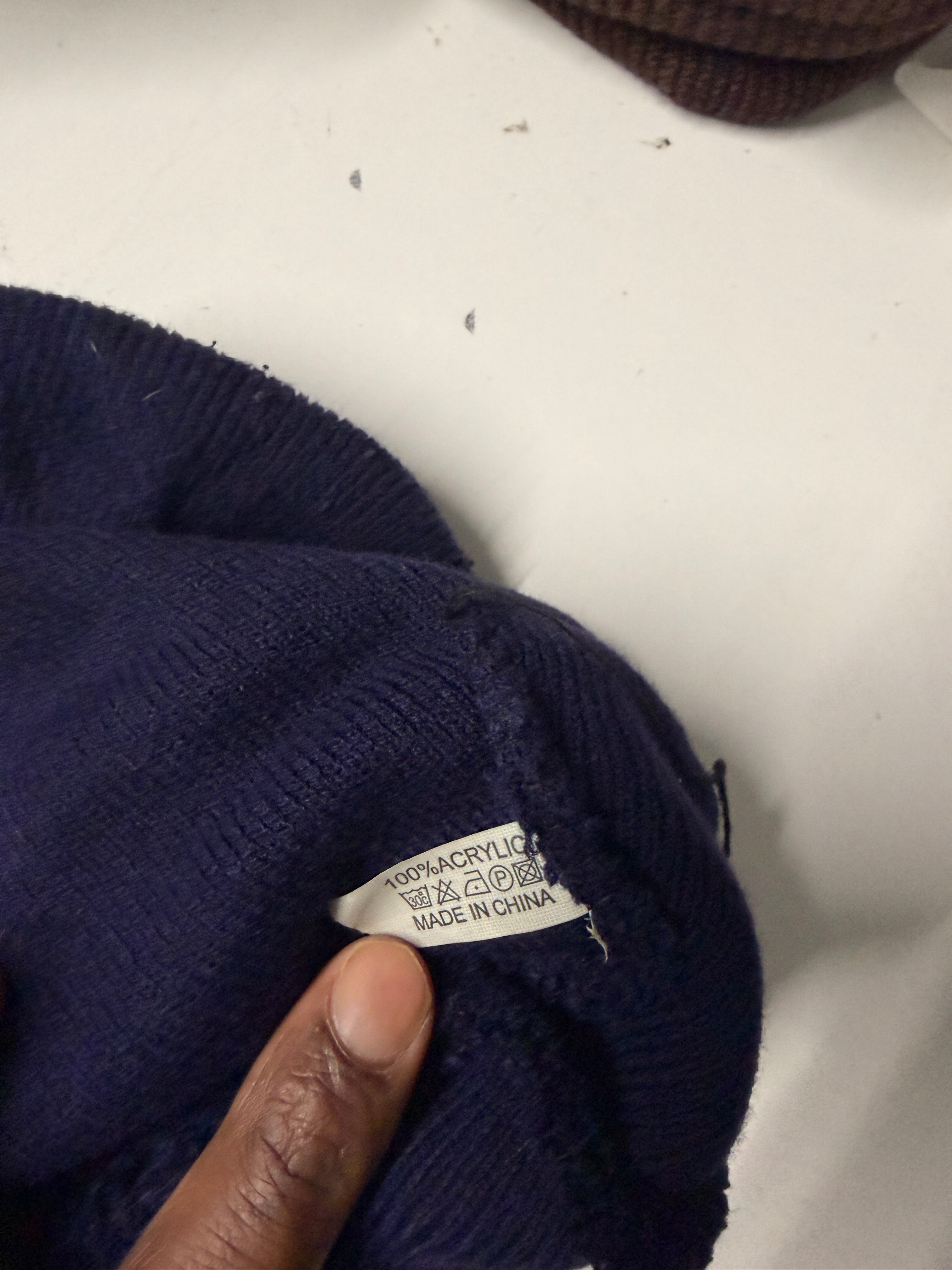 The North Face Navy blue beanie SKU 7230