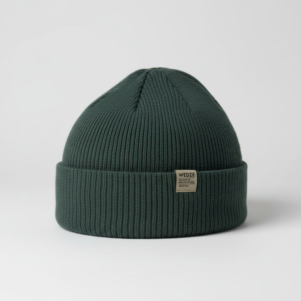 Vintage Wedze Dark green beanie SKU 7238
