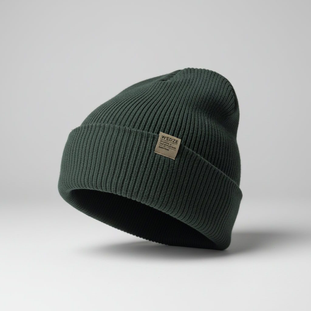 Vintage Wedze Dark green beanie SKU 7238