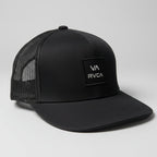 RVCA logo crest men black Trucker Hat SKU 7239