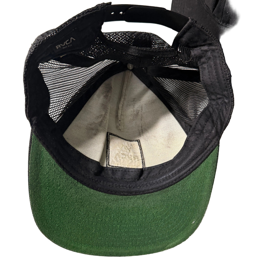 RVCA logo crest men black Trucker Hat SKU 7239