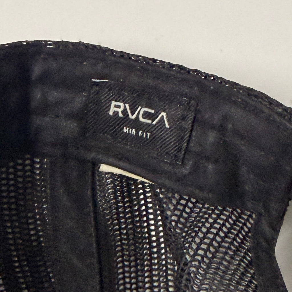 RVCA logo crest men black Trucker Hat SKU 7239