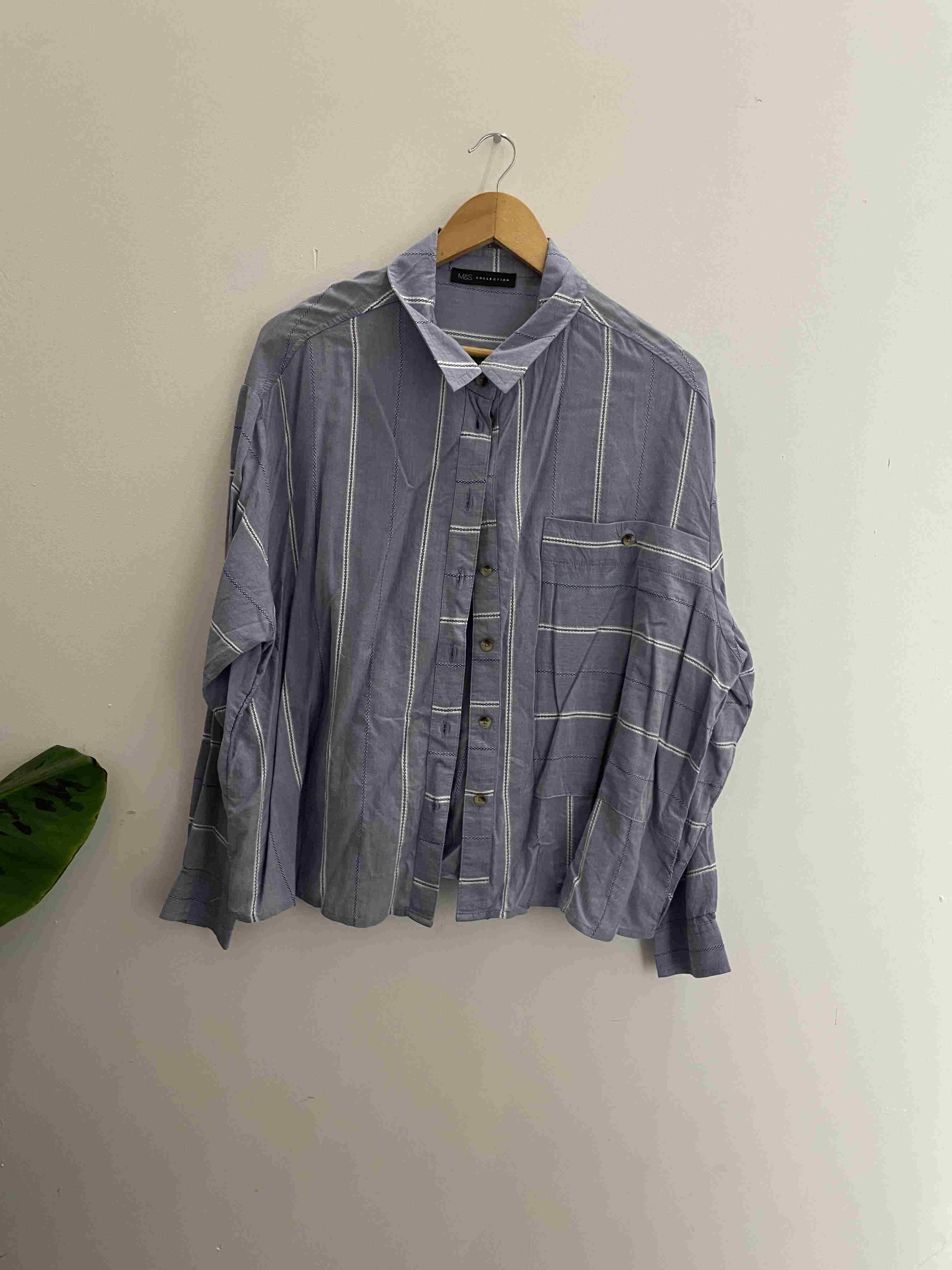 Vintage Mark & spencer blue medium shirt