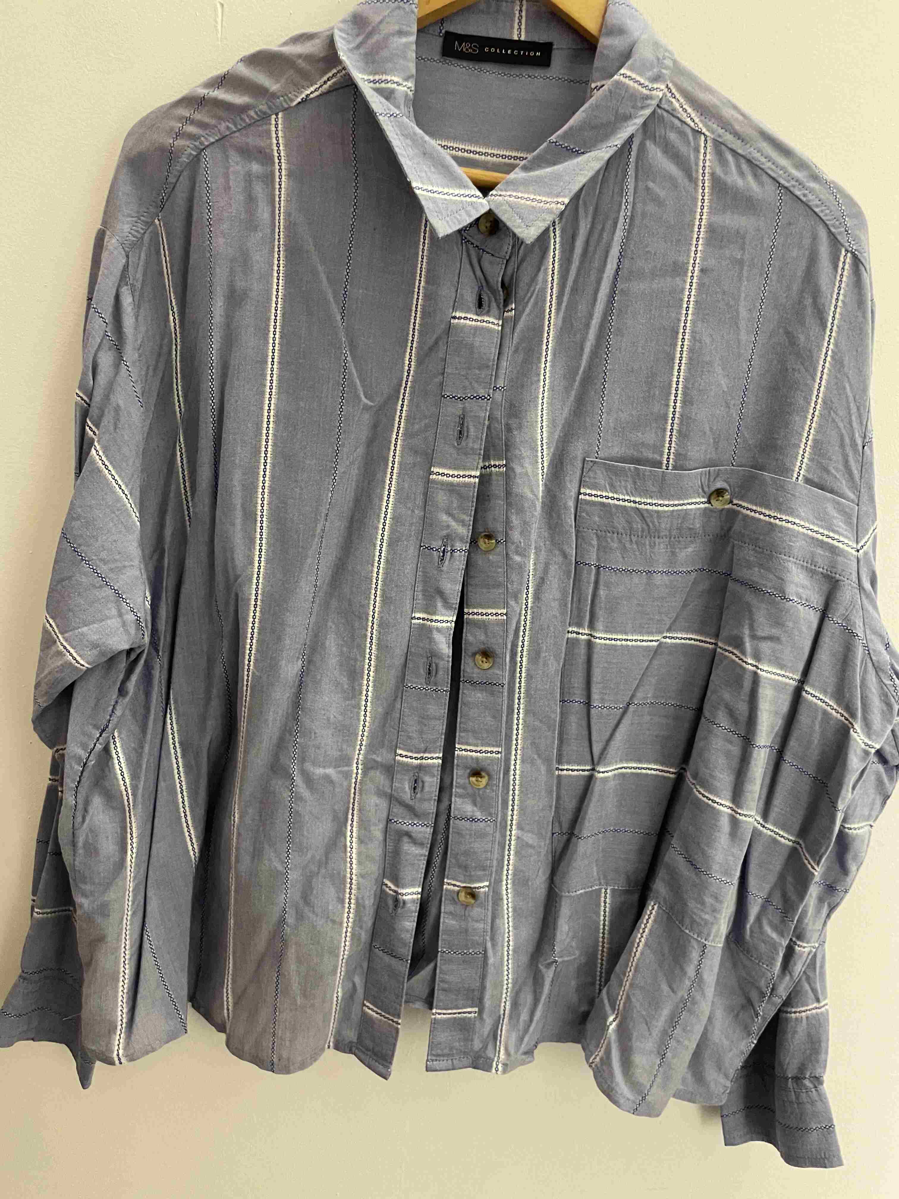 Vintage Mark & spencer blue medium shirt