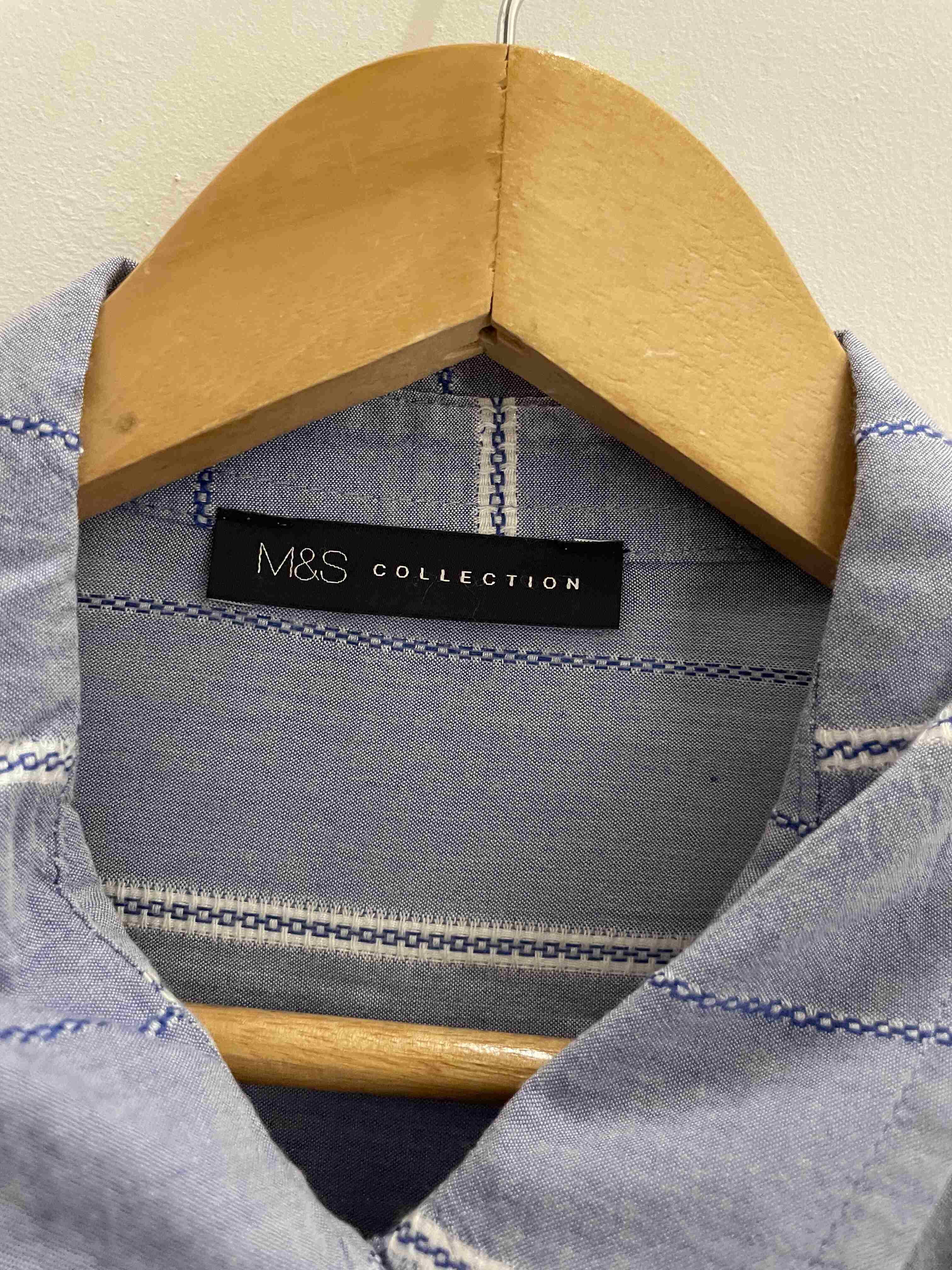 Vintage Mark & spencer blue medium shirt