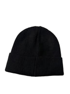 Black knit beanie sku 7245