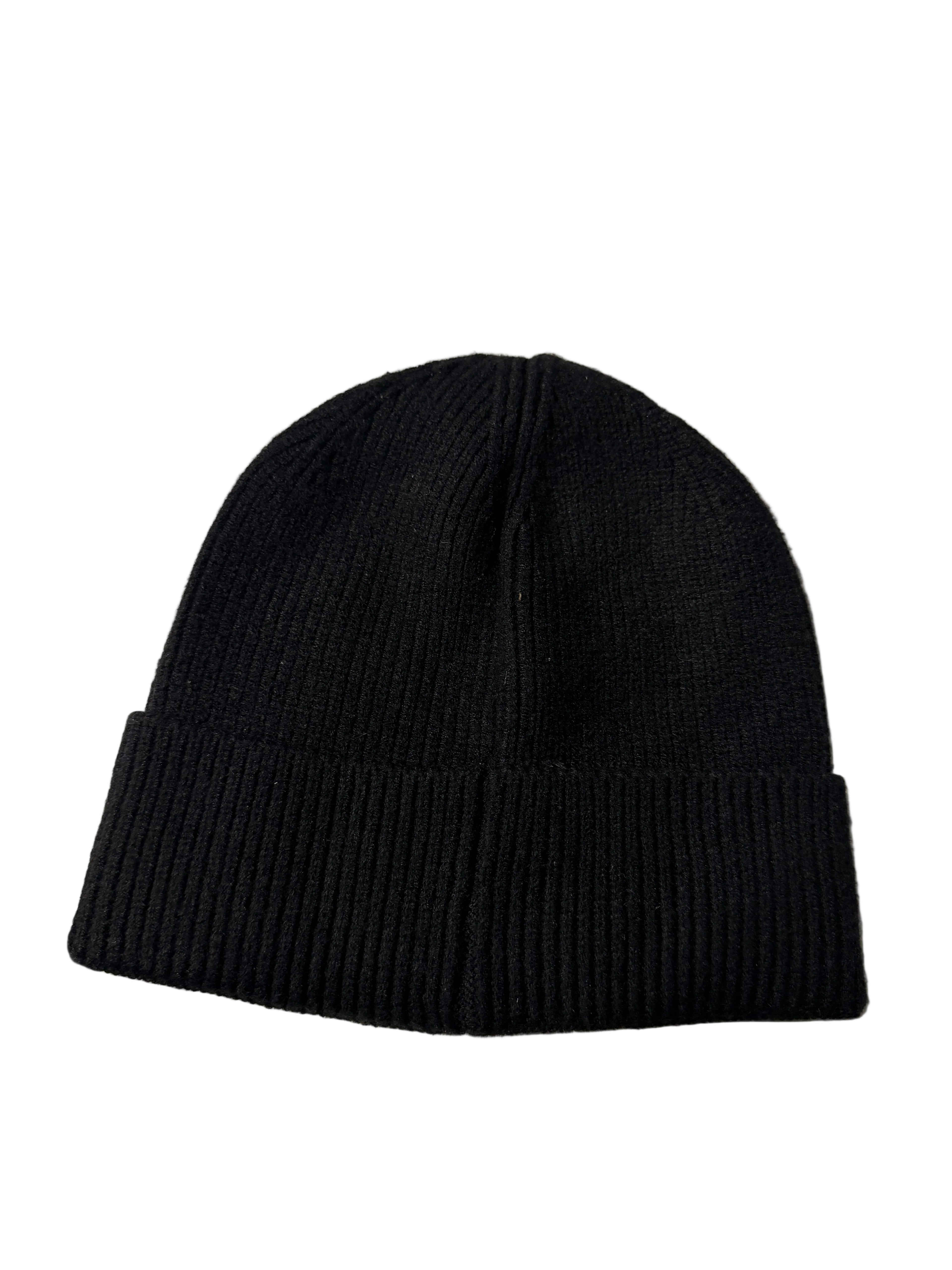 Black knit beanie sku 7245