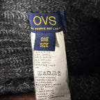 Vintage OVS winter Black knit beanie SKU 7248