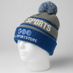 Brigg Aol sports Grey and blue stripe Beanie SKU 7249