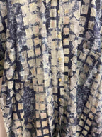 Vintage haltico blue abstract pattern large short sleeve shirt