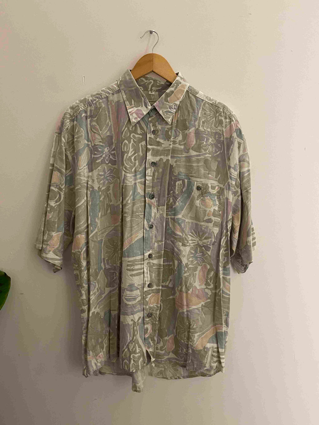 Vintage Sieden sticker grey abstract pattern large shirt