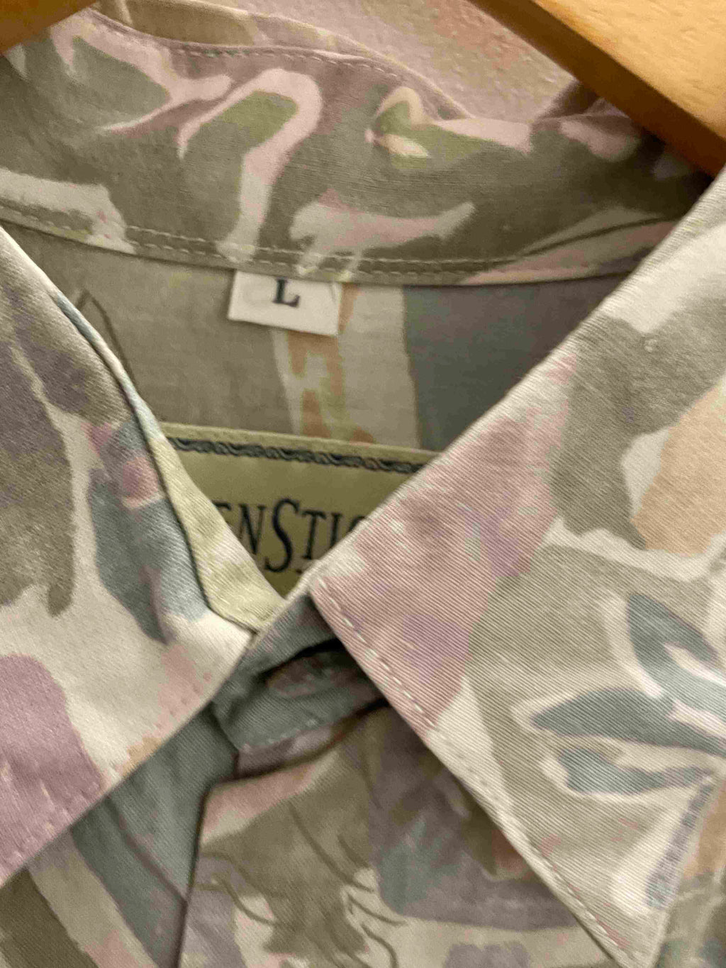 Vintage Sieden sticker grey abstract pattern large shirt