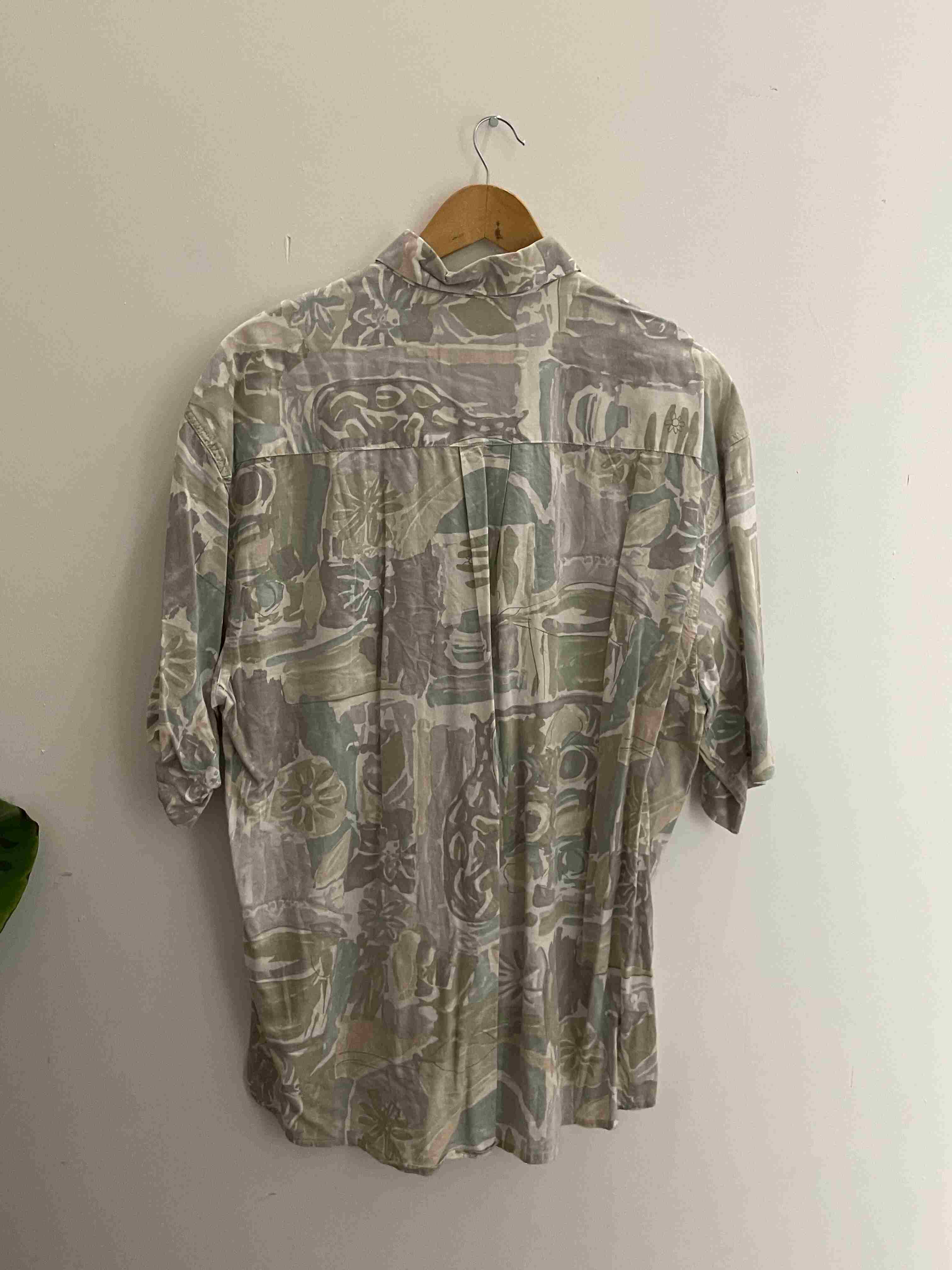 Vintage Sieden sticker grey abstract pattern large shirt