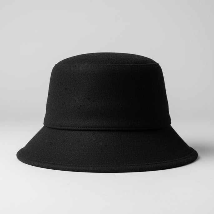 Black Felt Bowler Hat SKU 7258