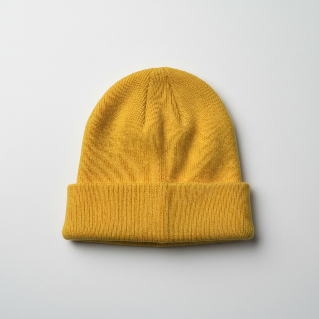 Vibrant yellow beanie SKU 7271