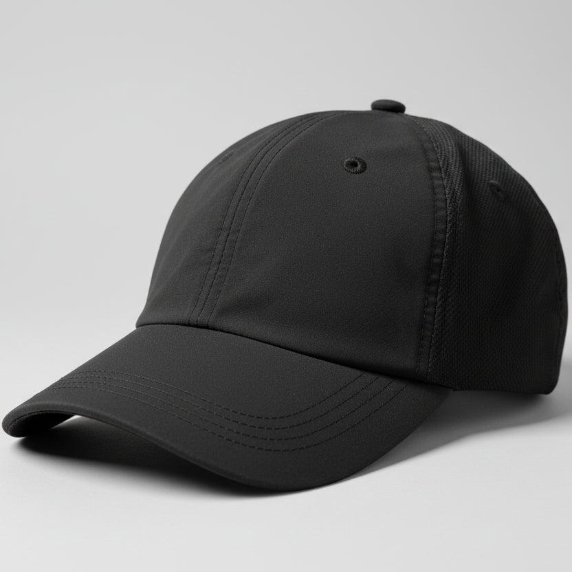 Classic Black & Beige Two-Tone Baseball Cap SKU 7273
