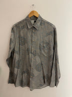 Vintage Alter ego grey abstract pattern shirt size M