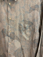 Vintage Alter ego grey abstract pattern shirt size M