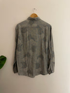 Vintage Alter ego grey abstract pattern shirt size M