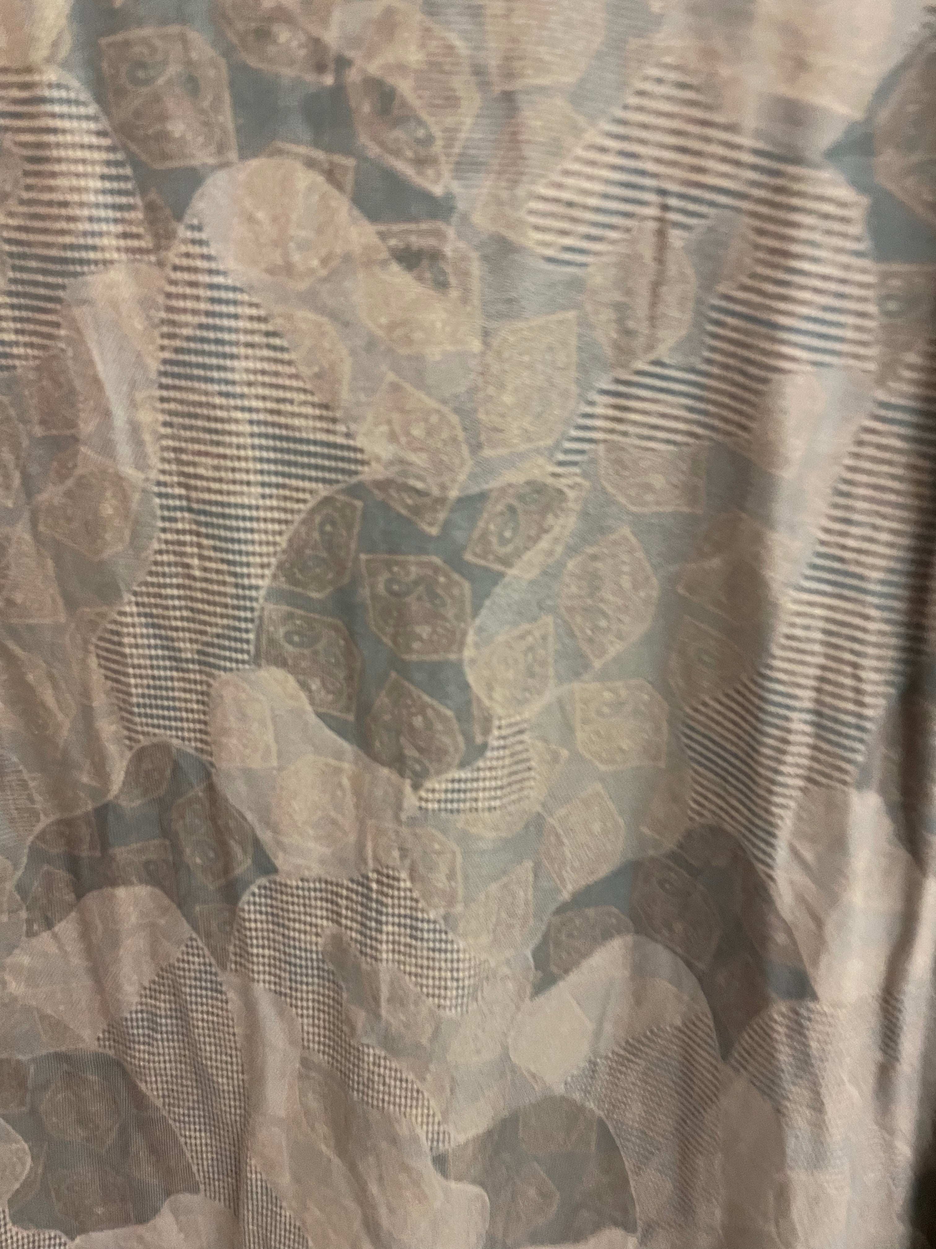 Vintage Alter ego grey abstract pattern shirt size M