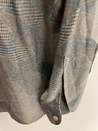 Vintage Alter ego grey abstract pattern shirt size M