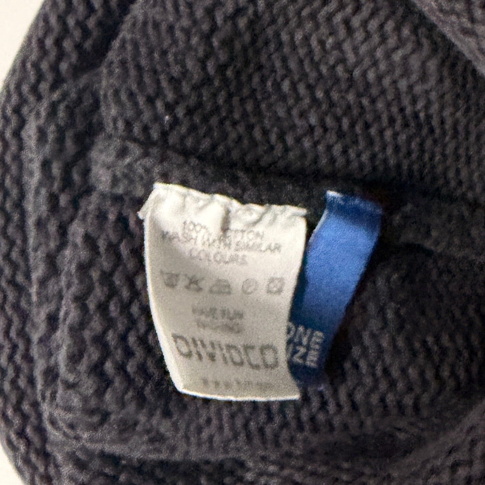 Divided Classic Black cotton Knit Beanie SKU 7285