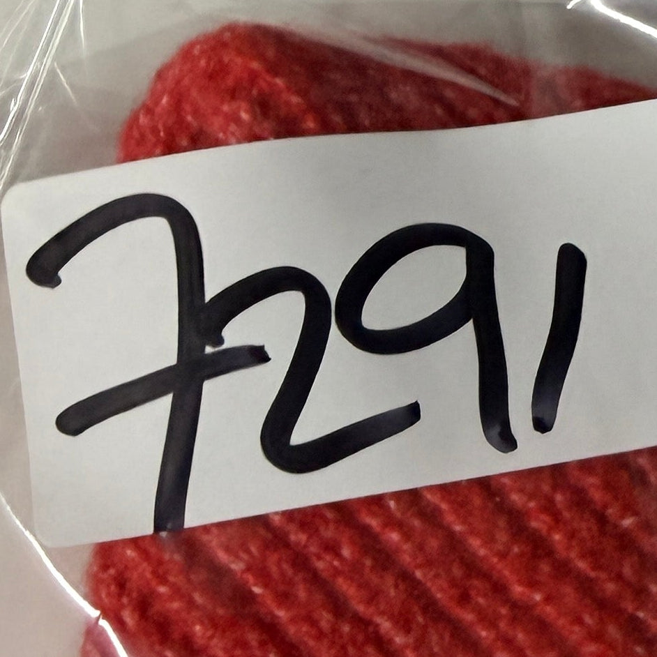 Classic Red Ribbed Beanie SKU 7291