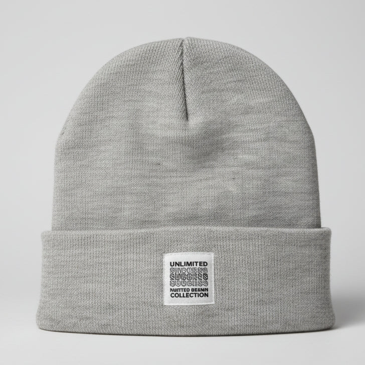 Unlimited Sungress Classic Grey Knit Beanie SKU 7293