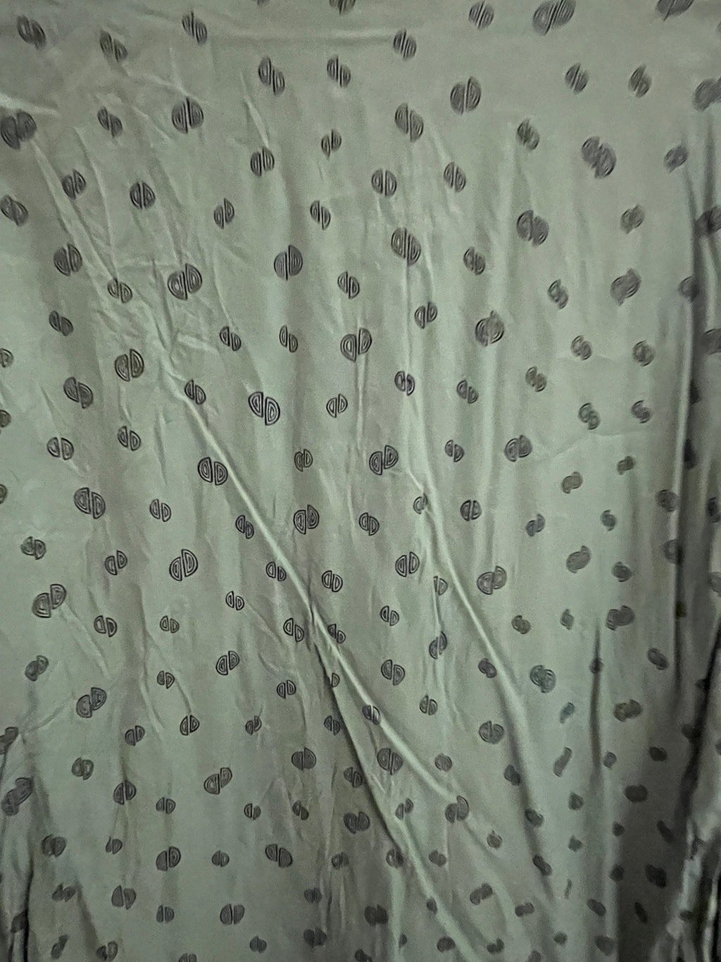 Vintage camateu green printed pattern mens mediium shirt