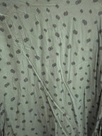 Vintage camateu green printed pattern mens mediium shirt