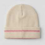 Adidas unisex Cream Ribbed Knit Pom-Pom Beanie SKU 7296