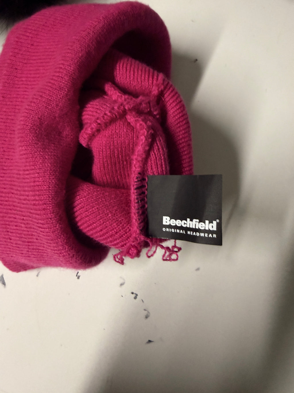 Beechfield Original headwear Pink Beanie SKU 7304