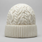 Cozy Cream Cable-Knit Beanie SKU 7308