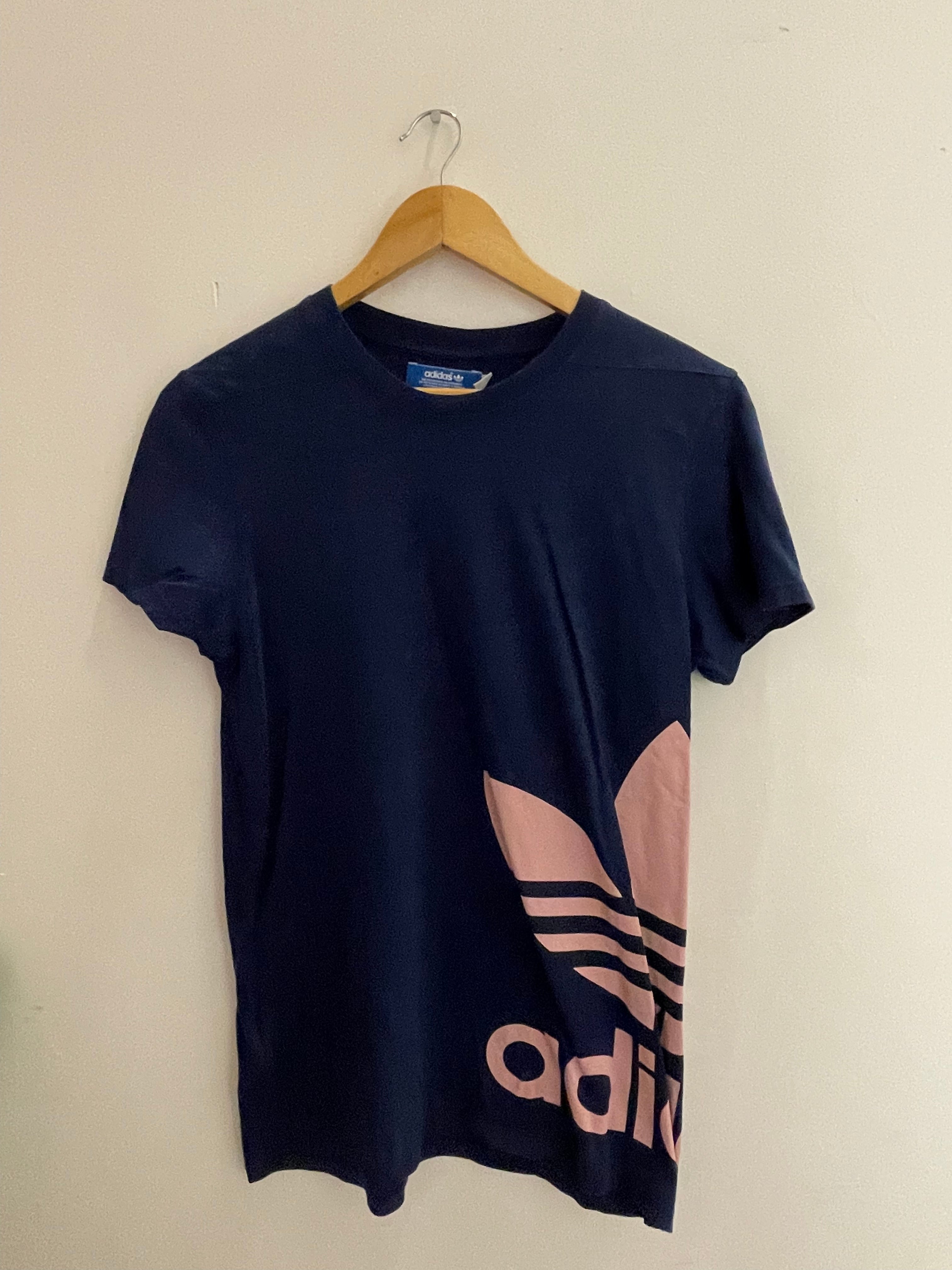 Vintage adidas blue small tshirt
