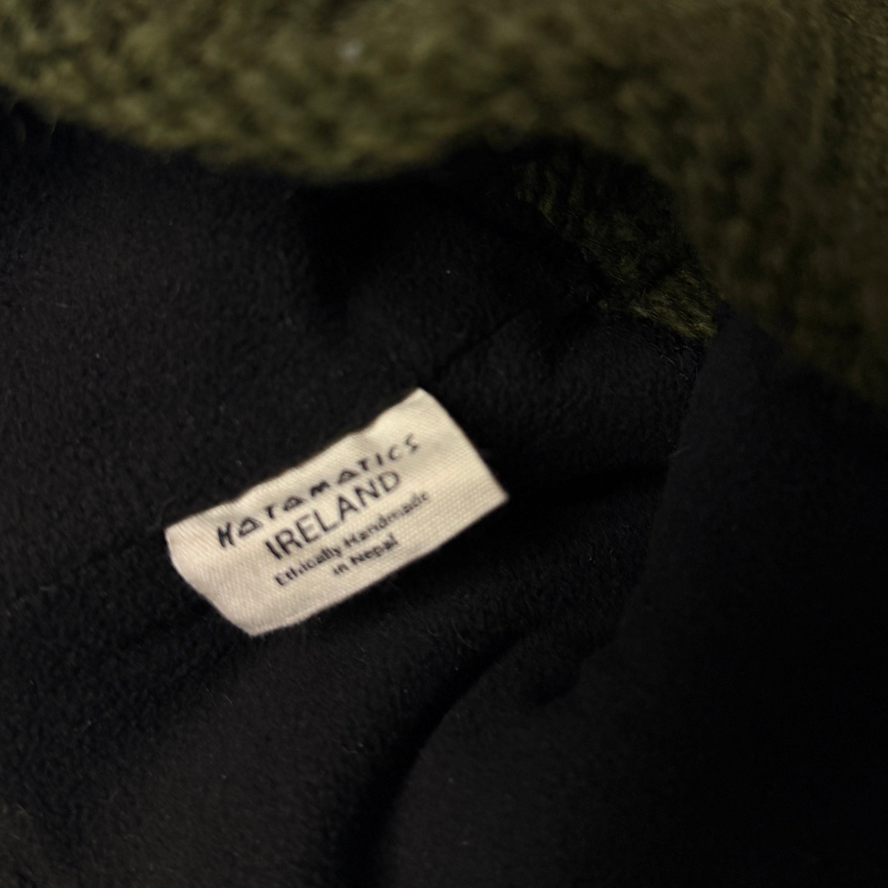 Olive Green Ribbed Beanie SKU 7309