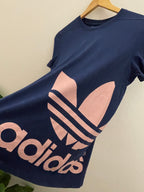 Vintage adidas blue small tshirt