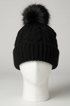 Black Knit Beanie SKU 7312