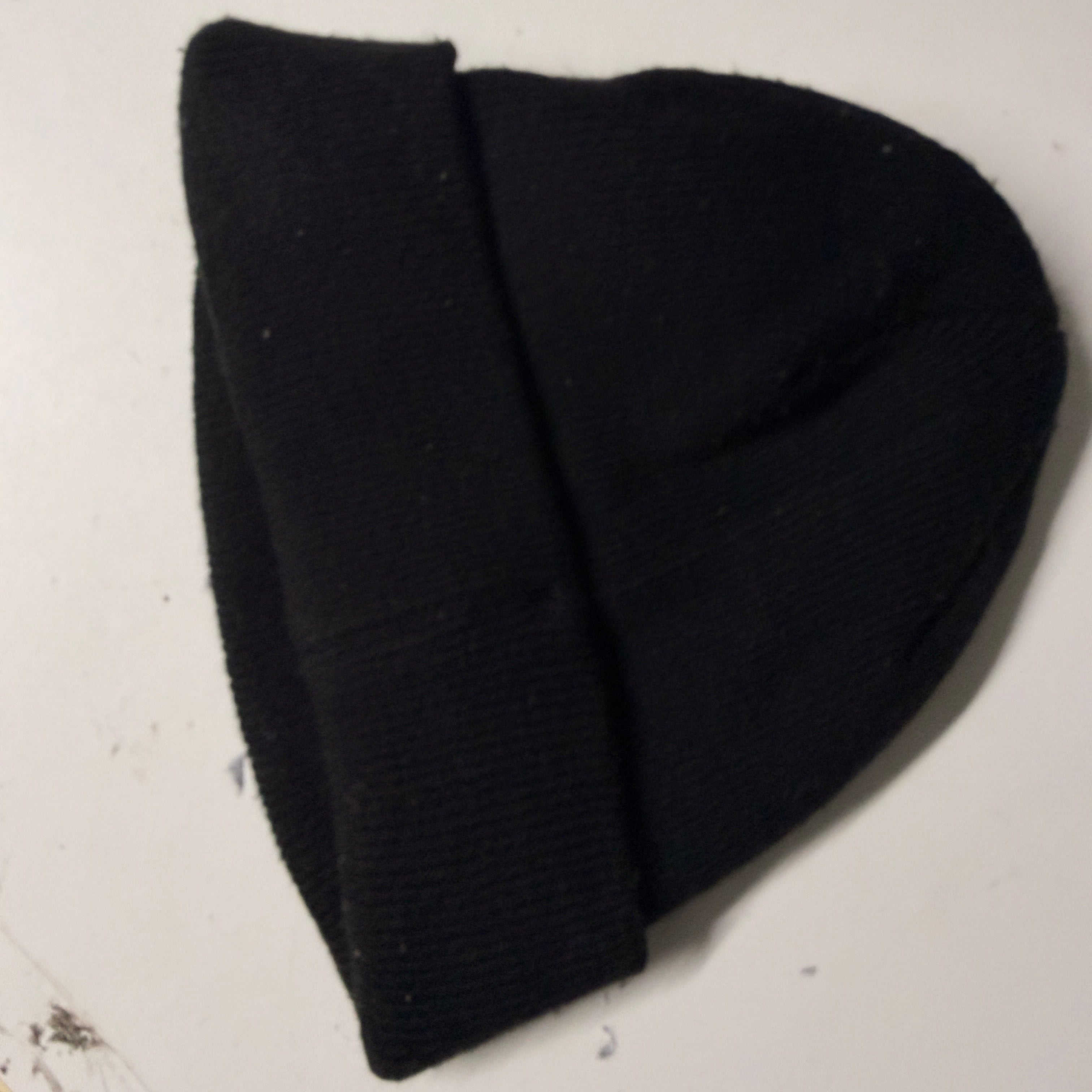 black knit beanie SKU 7315