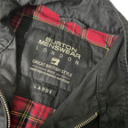 Vintage burton harrington bomber jacket men’s size large blue lined full zip l =30 w =20 sku 6152