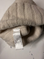 Carolyn Donelly Beige Ribbed Knit Beanie SKU 7326
