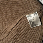 Ribbed Knit Brown Beanie SKU 7330