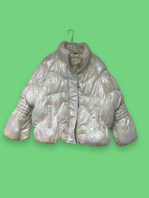 Rubynee Vintage y2k winter white puffer jacket