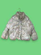 Rubynee Vintage y2k winter white puffer jacket