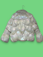 Rubynee Vintage y2k winter white puffer jacket