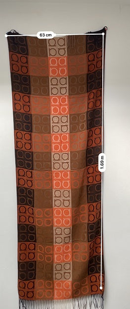 Rubynee Vintage y2k Asian pattern scarf in multi