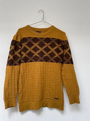 Rubynee Vintage y2k Kurtoglu Modern men knit brown sweatshirt size M
