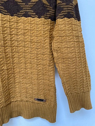 Rubynee Vintage y2k Kurtoglu Modern men knit brown sweatshirt size M