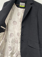 Rubynee Vintage y2k skopes Grey mens suit jacket