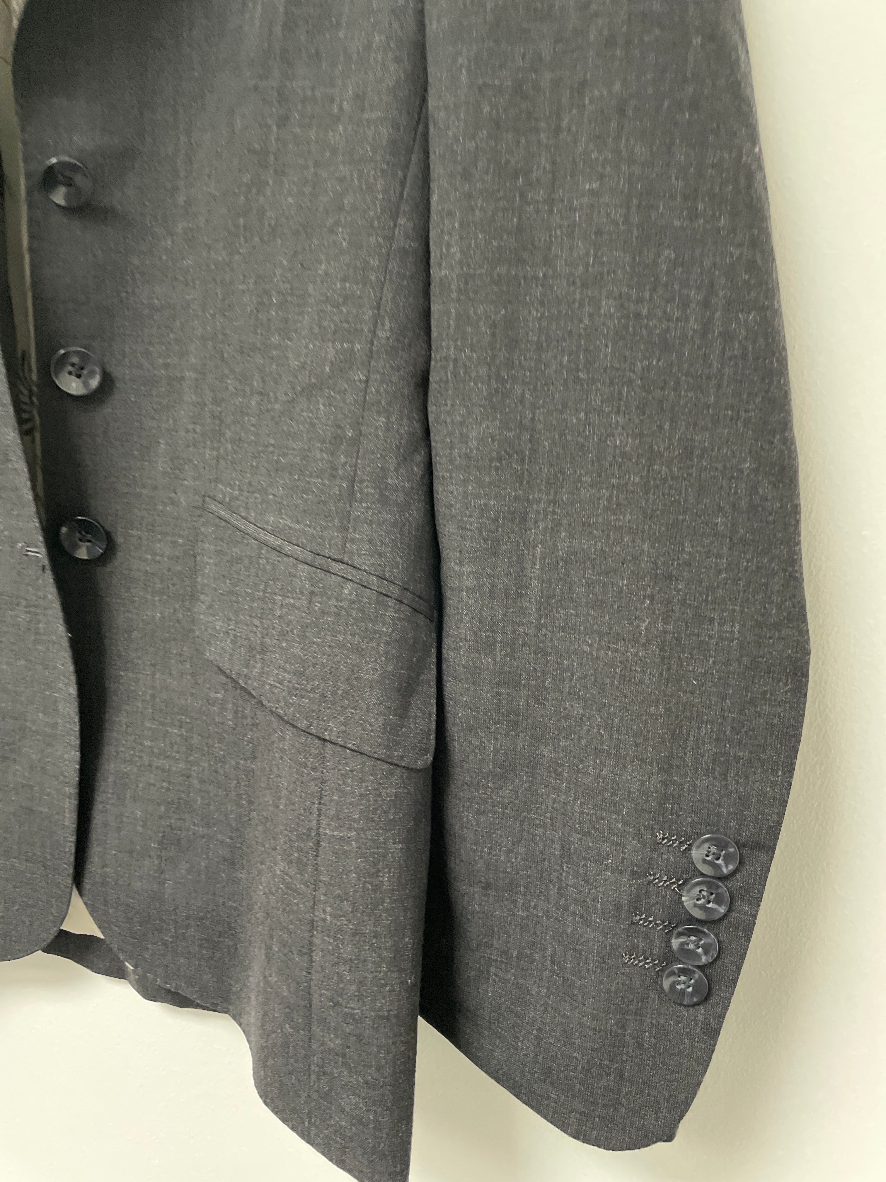 Rubynee Vintage y2k skopes Grey mens suit jacket